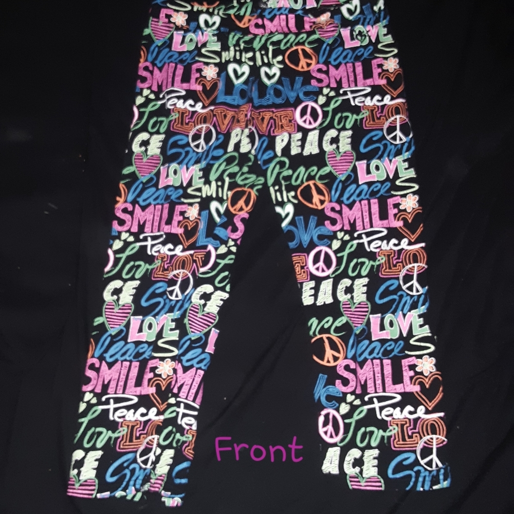 Neon word leggings